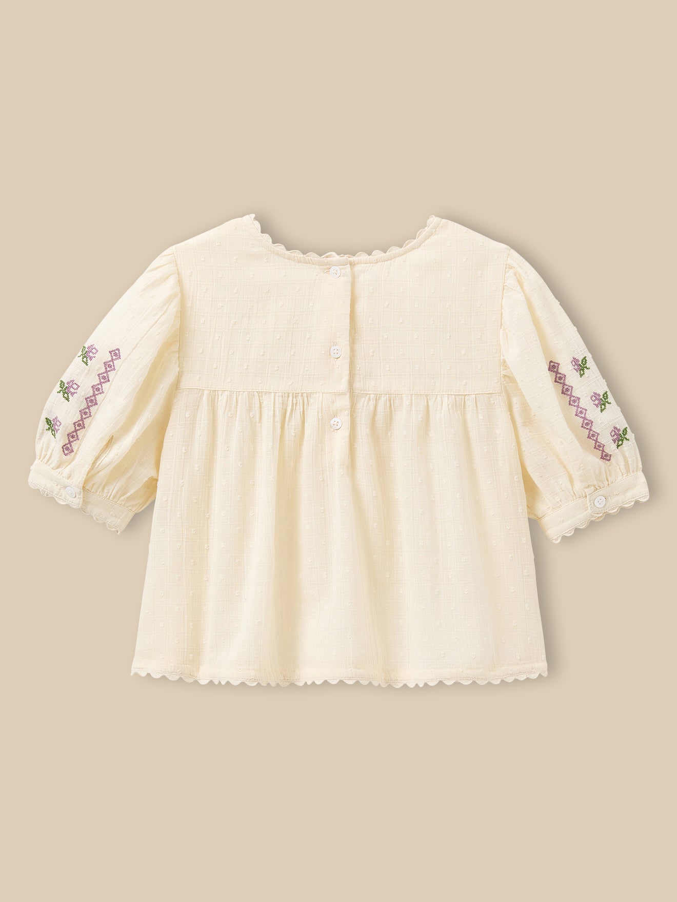 Mädchenbluse mit Stickerei – CYRILLUS X EMILE & IDA