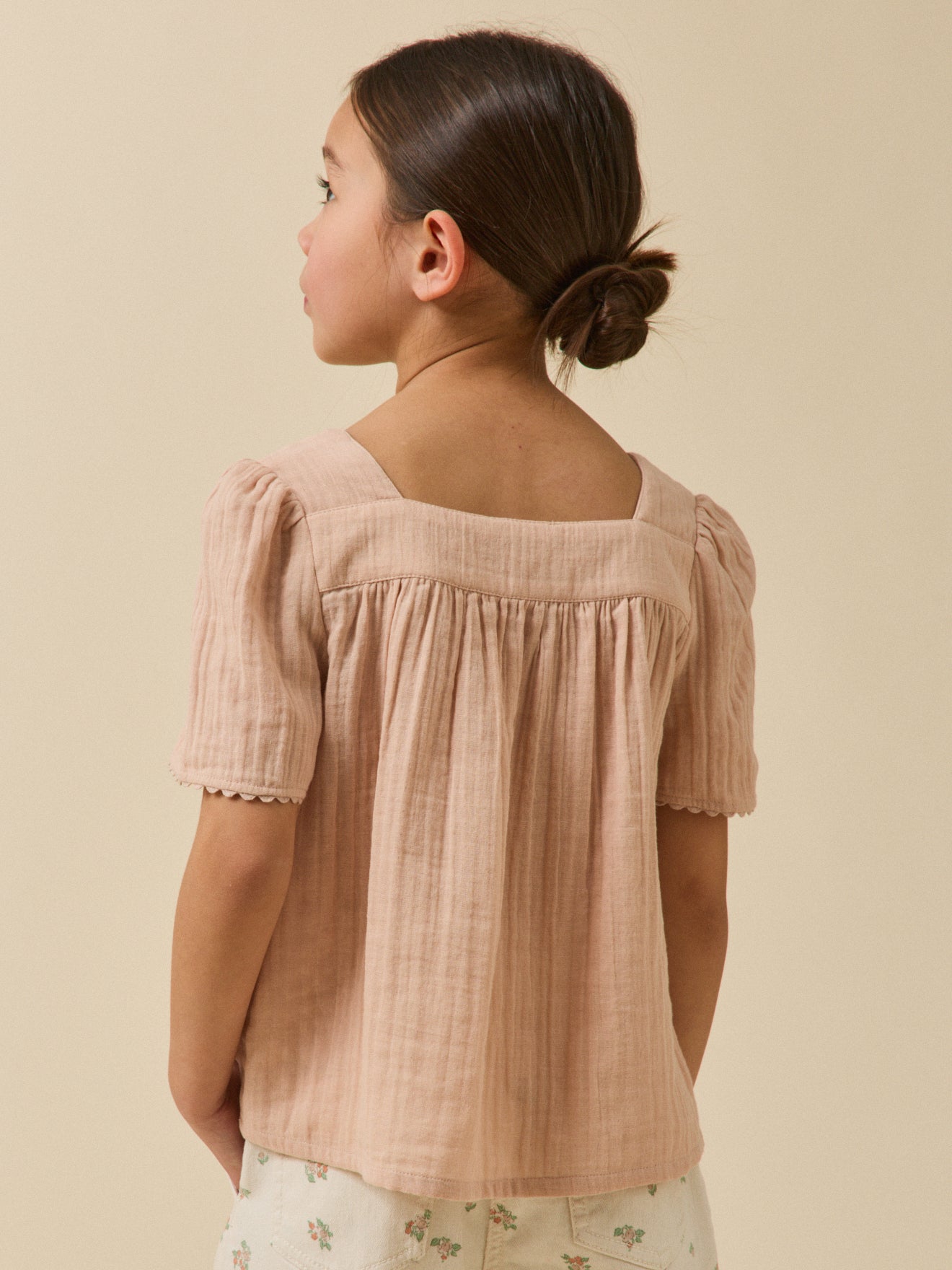 Chemise en gaze Fille - Coton biologique