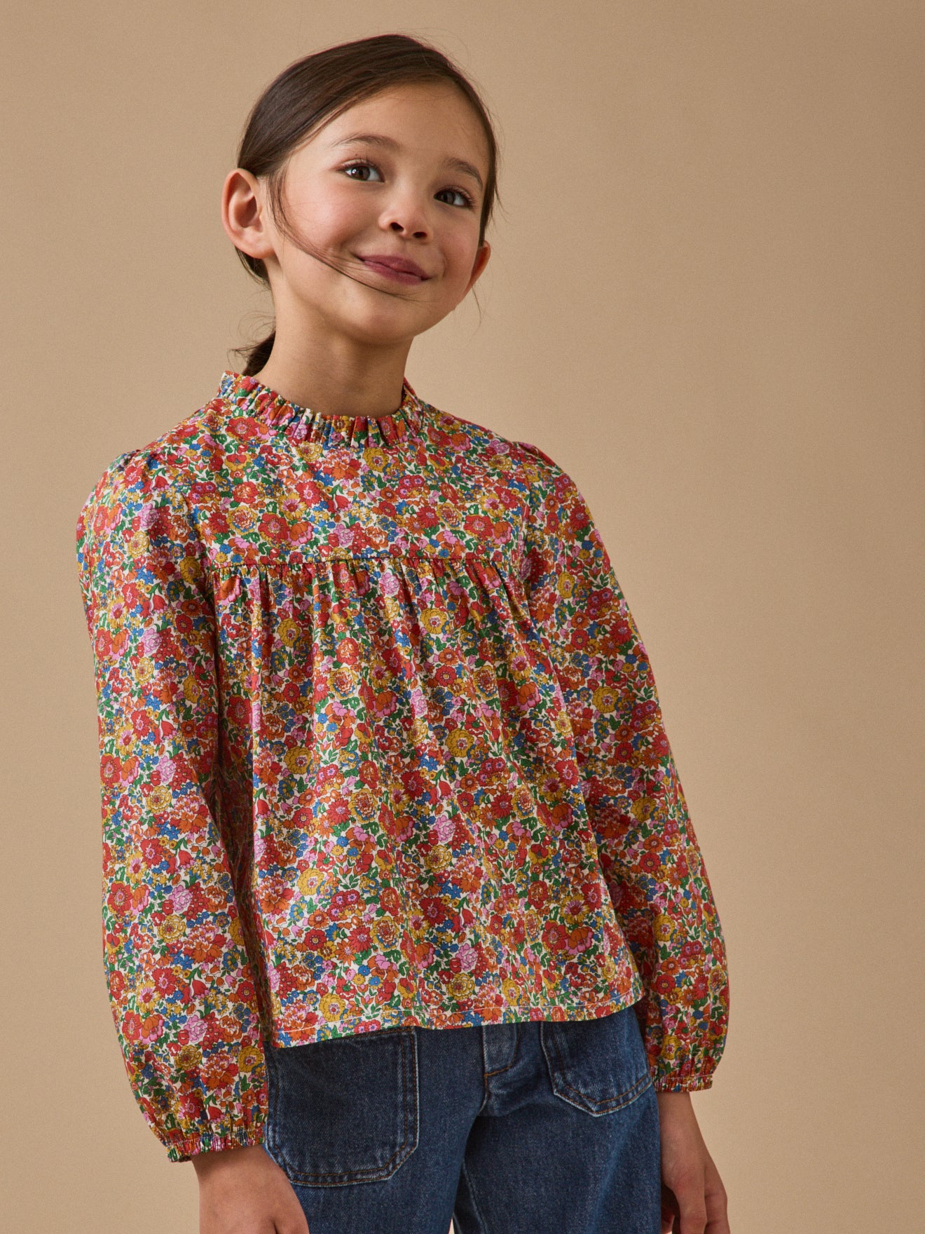 Mädchenbluse aus Liberty®-Stoff