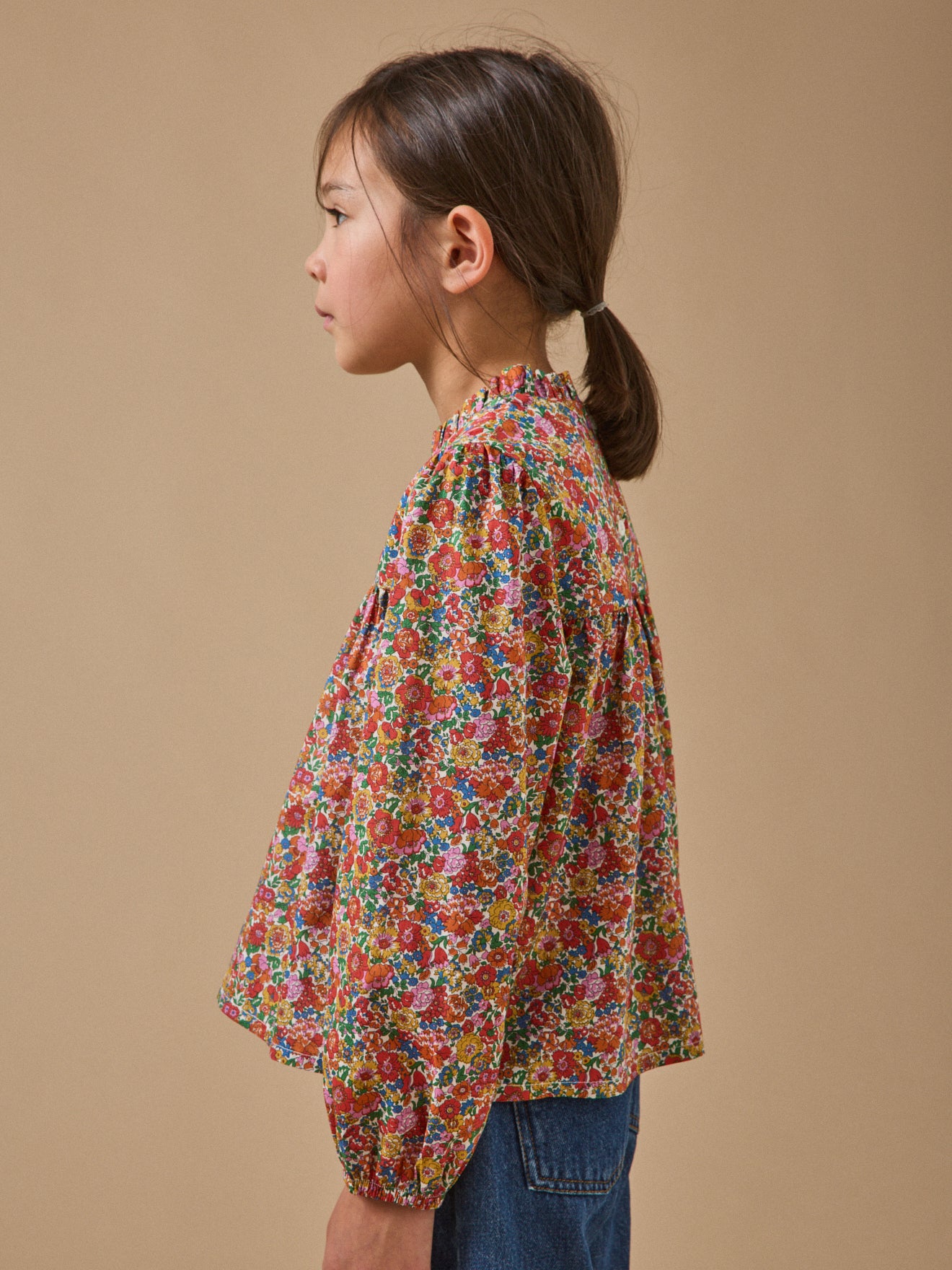 Mädchenbluse aus Liberty®-Stoff