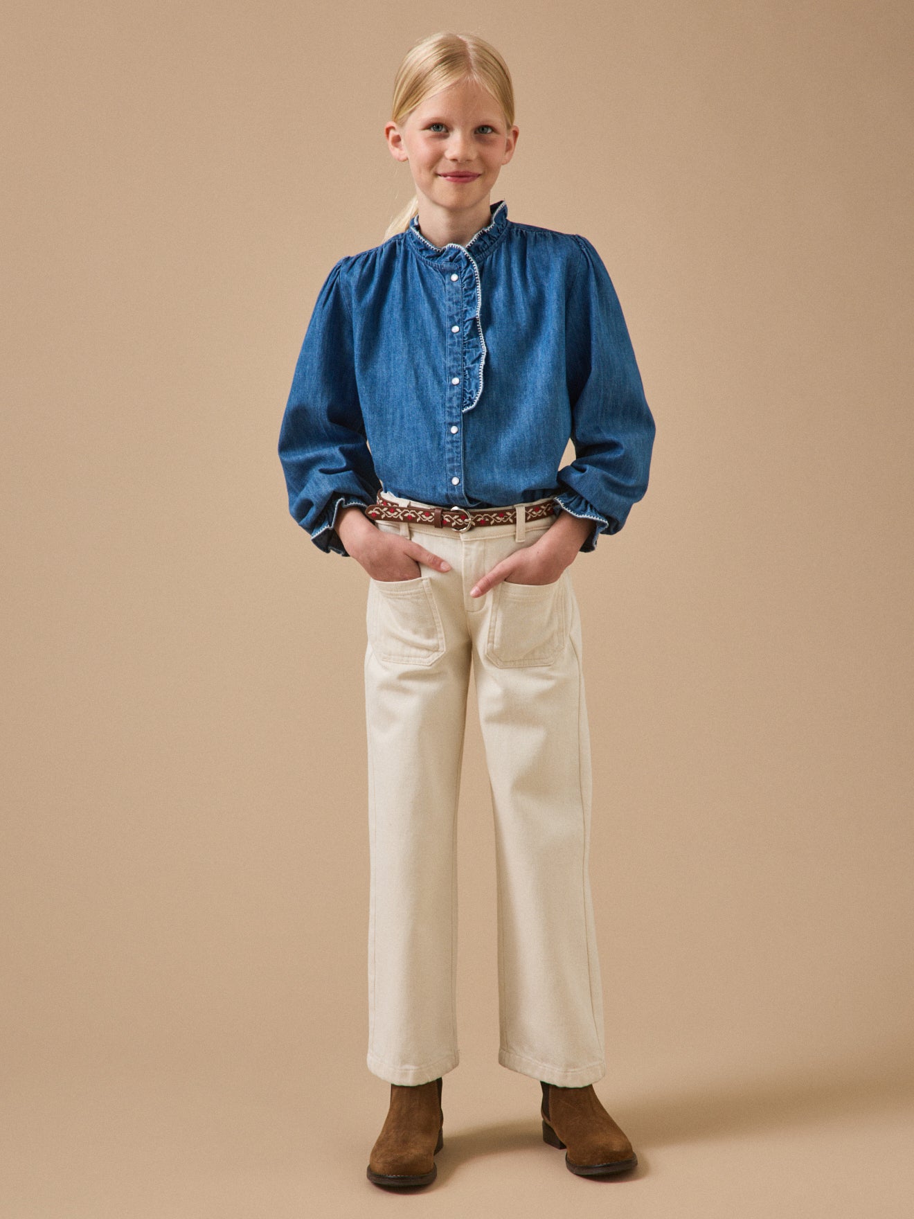 Chemise en denim Fille