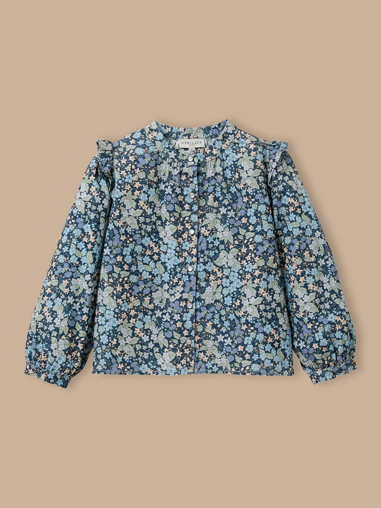 Chemise velours tissu Liberty Fille