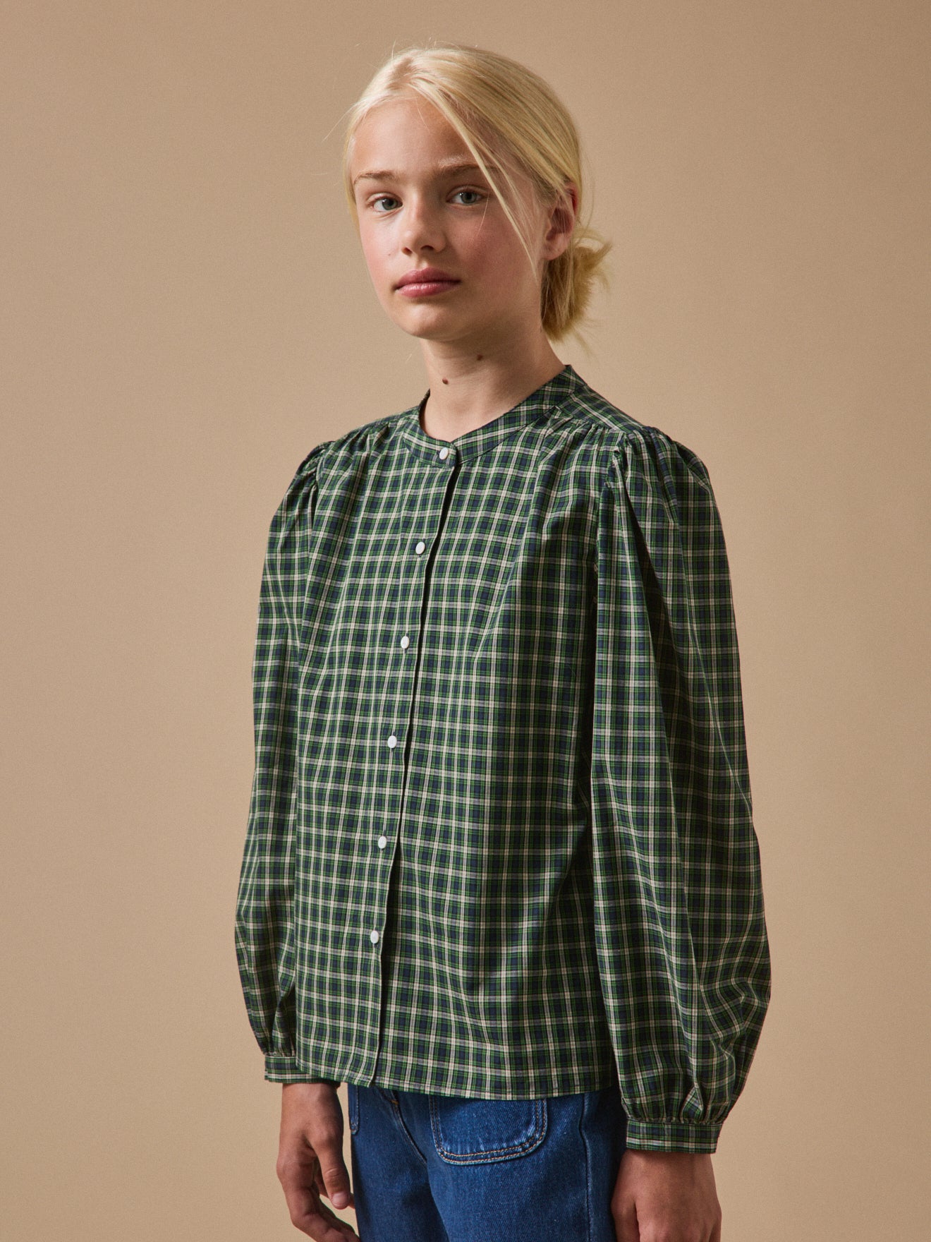 Chemise à carreaux Fille