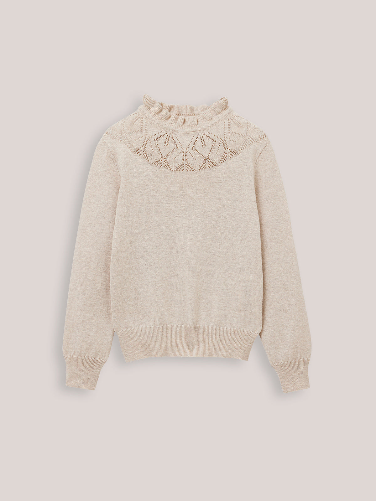 Pull Fille coton et cachemire