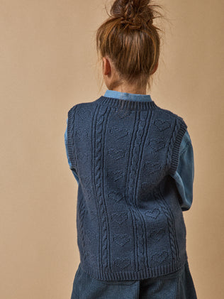 Pull sans manches Fille - Laine RWS*