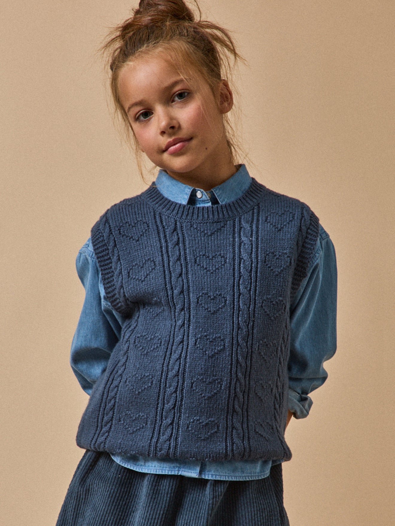Mädchen-Pullunder, RWS-Wolle*