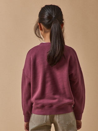 Sweat Fille à message - Coton Biologique