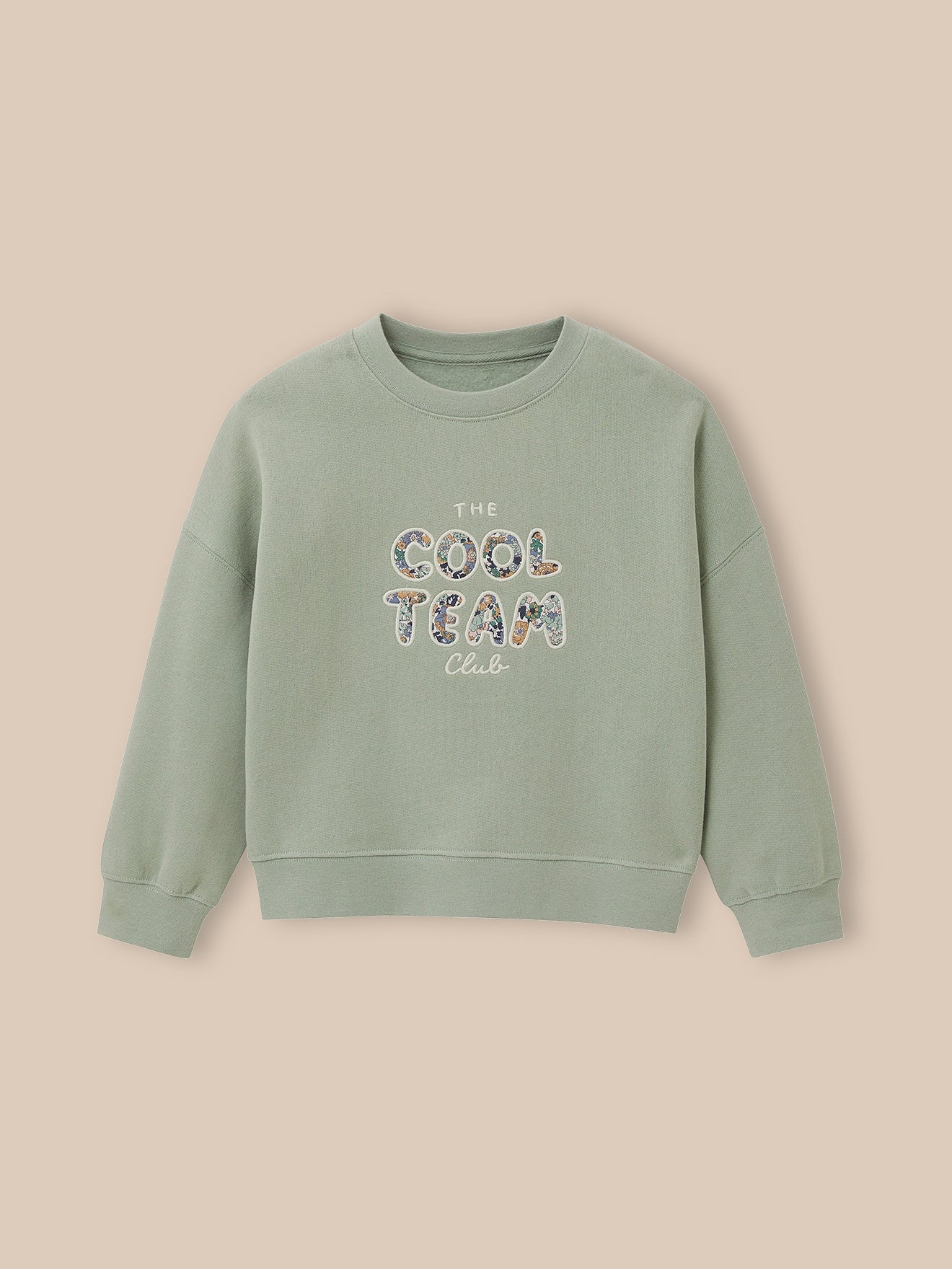 Sweat Cool Team Fille tissu Liberty - Coton biologique