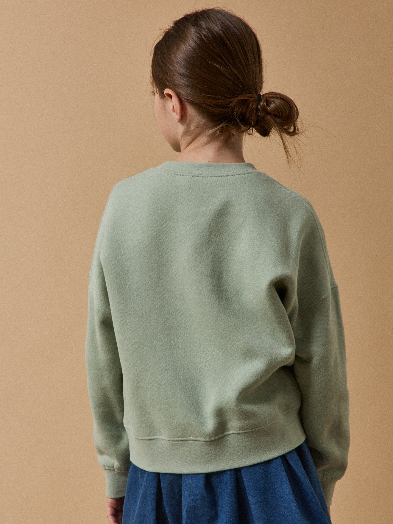 Sweat Cool Team Fille tissu Liberty - Coton biologique