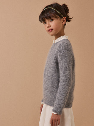 Pull en laine et mohair Fille