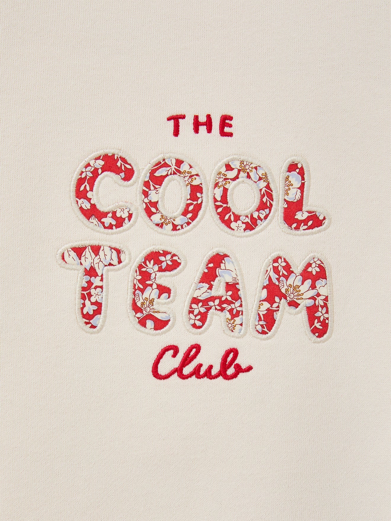 Sweat Fille à message en tissu Liberty - Coton biologique