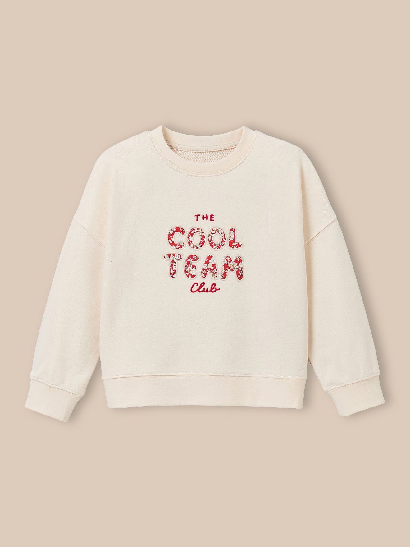 Sweat Fille à message en tissu Liberty - Coton biologique