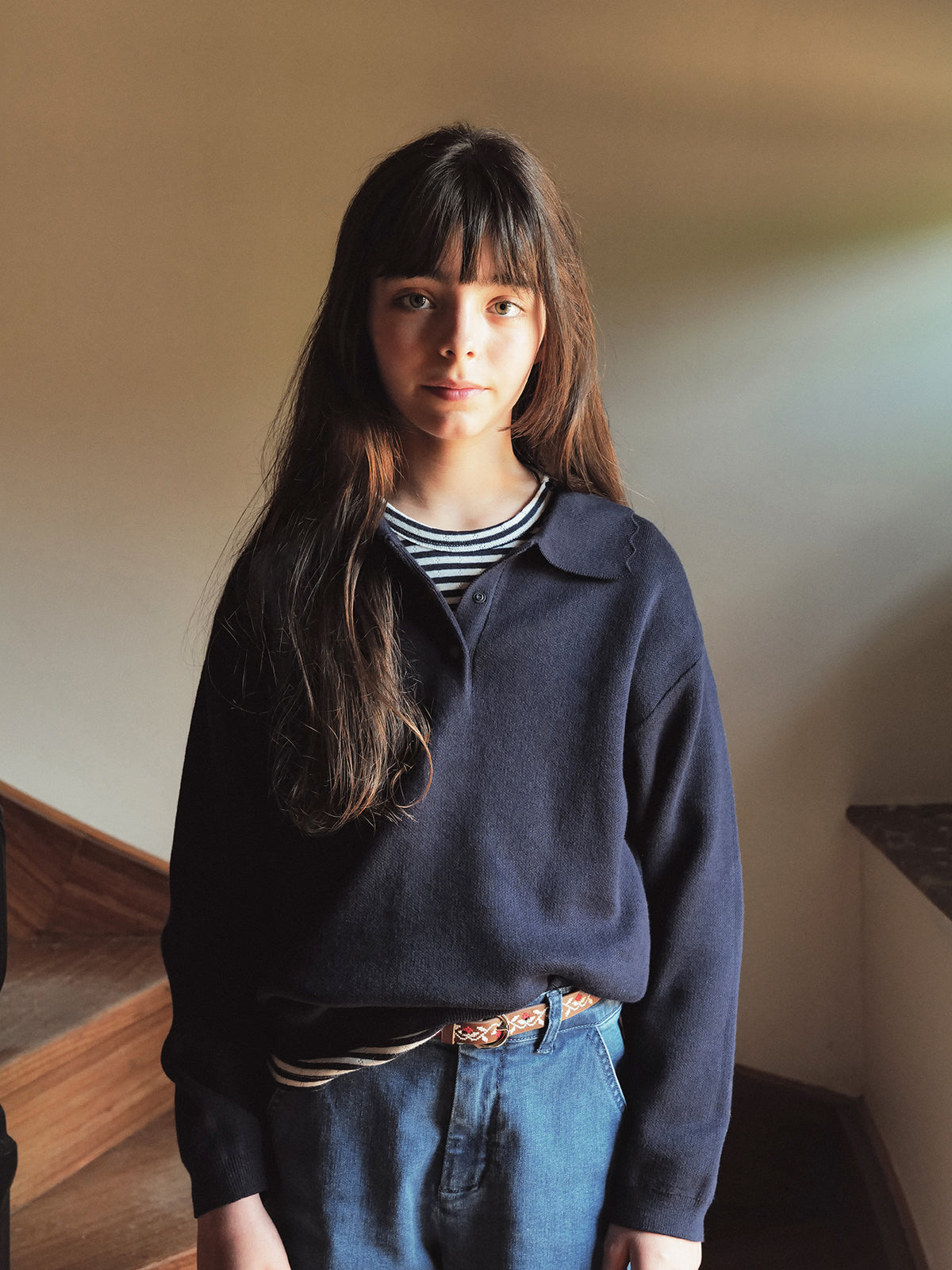 Pull Milano col polo Fille