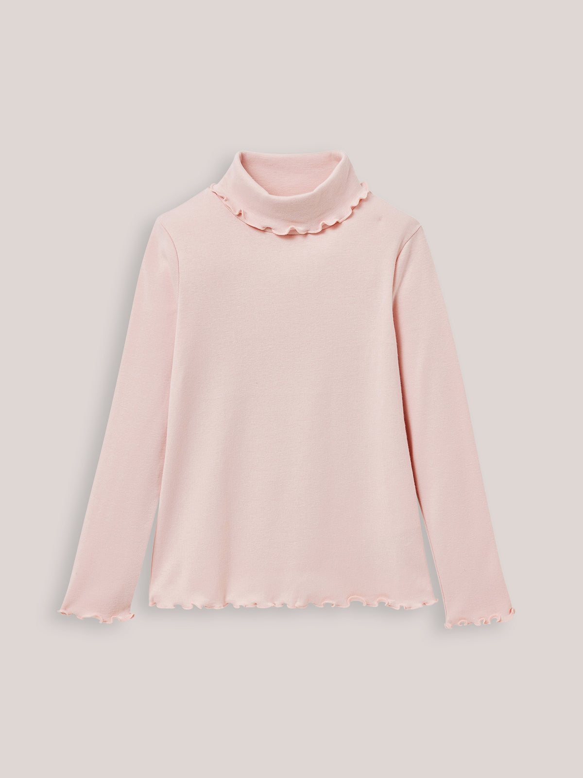 Mädchen-Rollkragenpullover aus Bio-Baumwolle