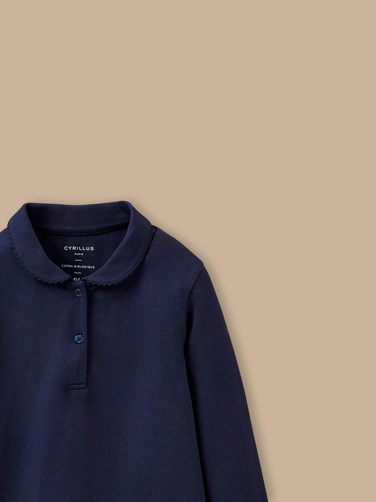 Mädchen-Poloshirt aus Pikeestrick – Bio-Baumwolle
