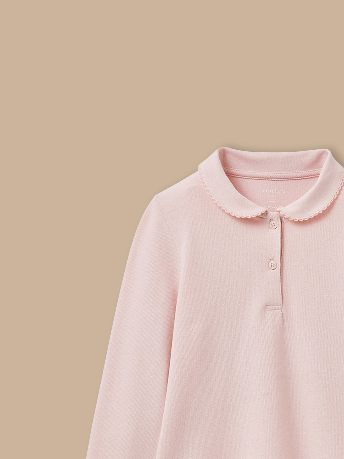 Mädchen-Poloshirt aus Pikeestrick – Bio-Baumwolle