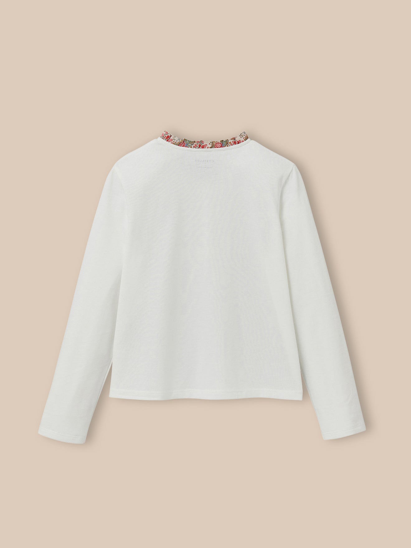 Mädchen-T-Shirt im « Tunik »-Stil aus Liberty®-Stoff – Bio-Baumwolle