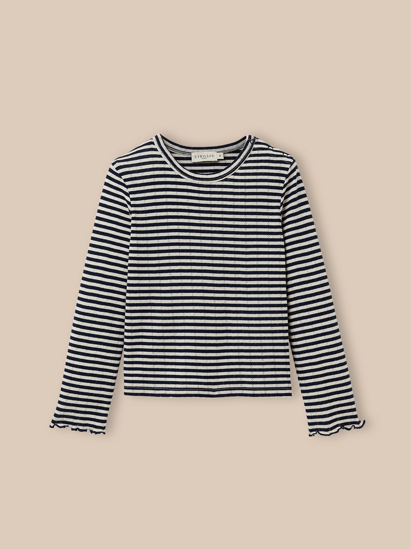 T-shirt en pointelle Fille - Coton biologique