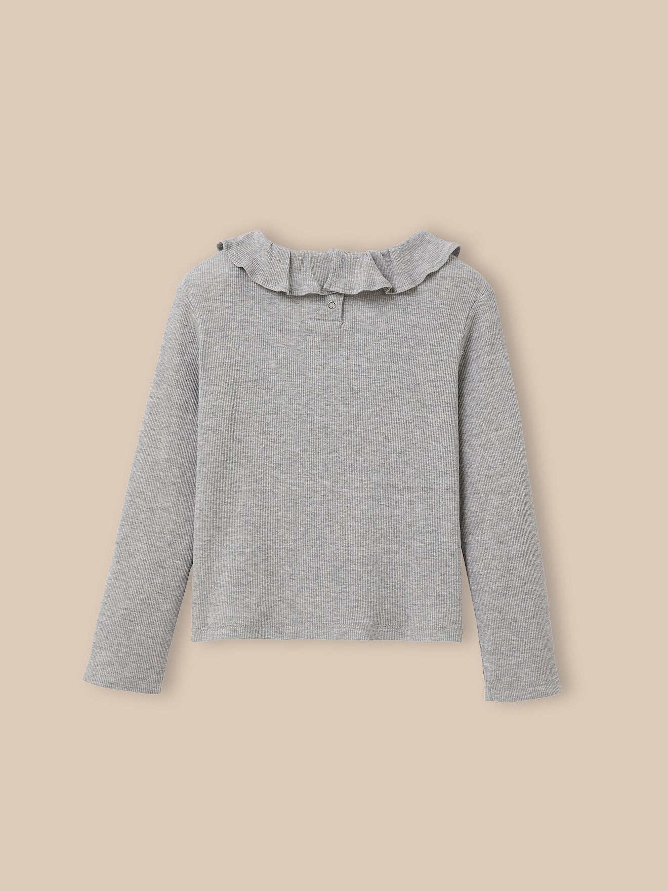 Tee-shirt col volant Fille - Coton biologique