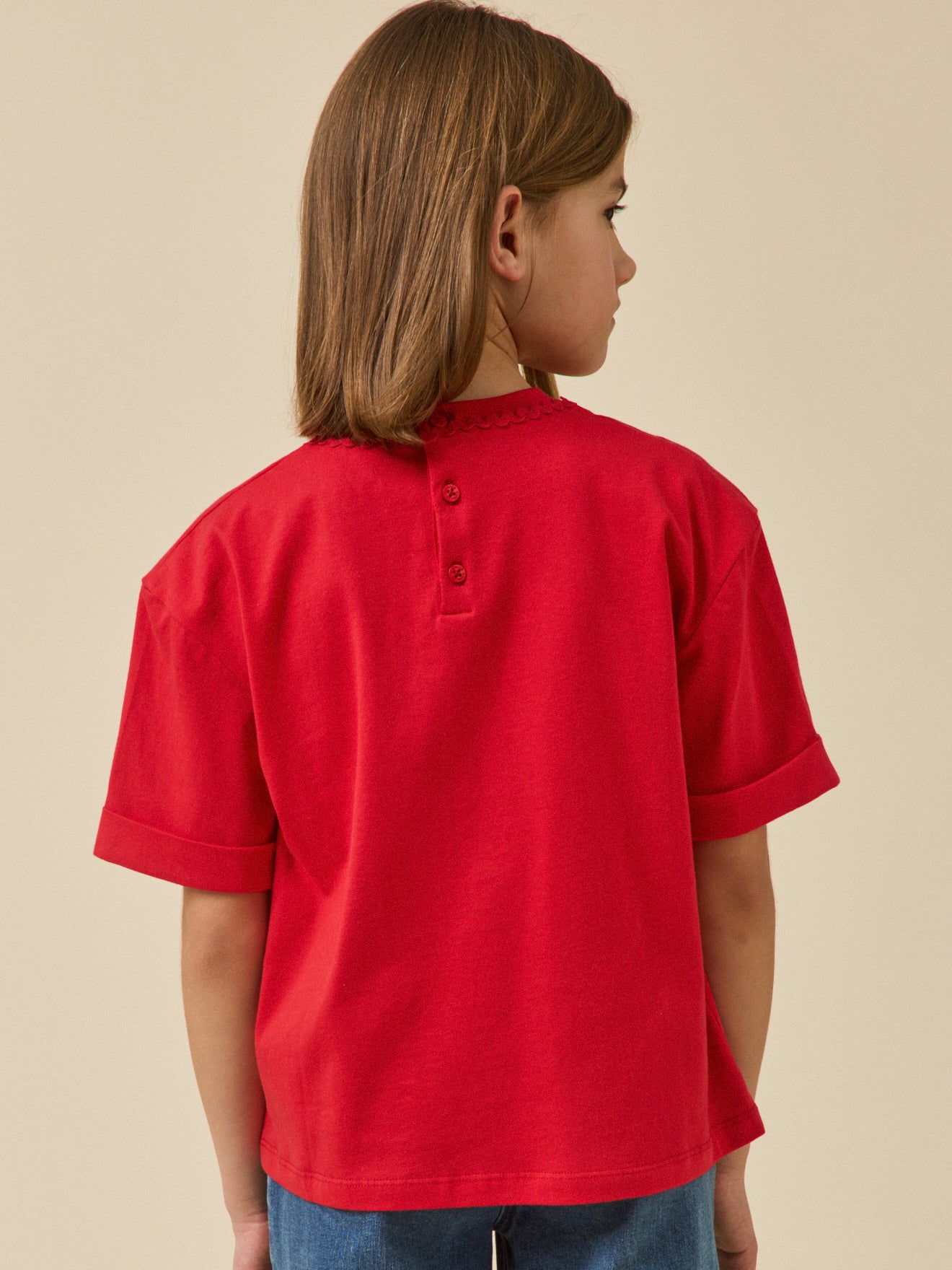 Mädchen T-Shirt aus Bio-Baumwolle – Kollektion « Junior »