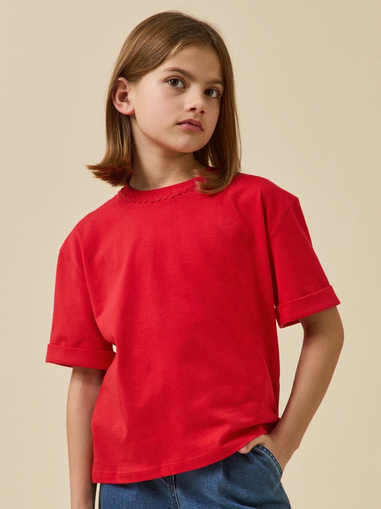 Mädchen T-Shirt aus Bio-Baumwolle – Kollektion « Junior »