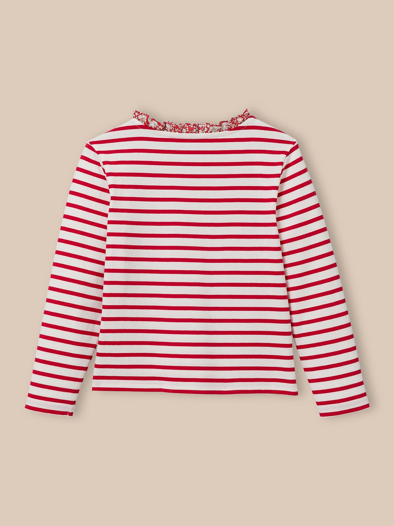 Mädchen-Shirt im Marinelook mit Liberty®-Stoff – Bio-Baumwolle