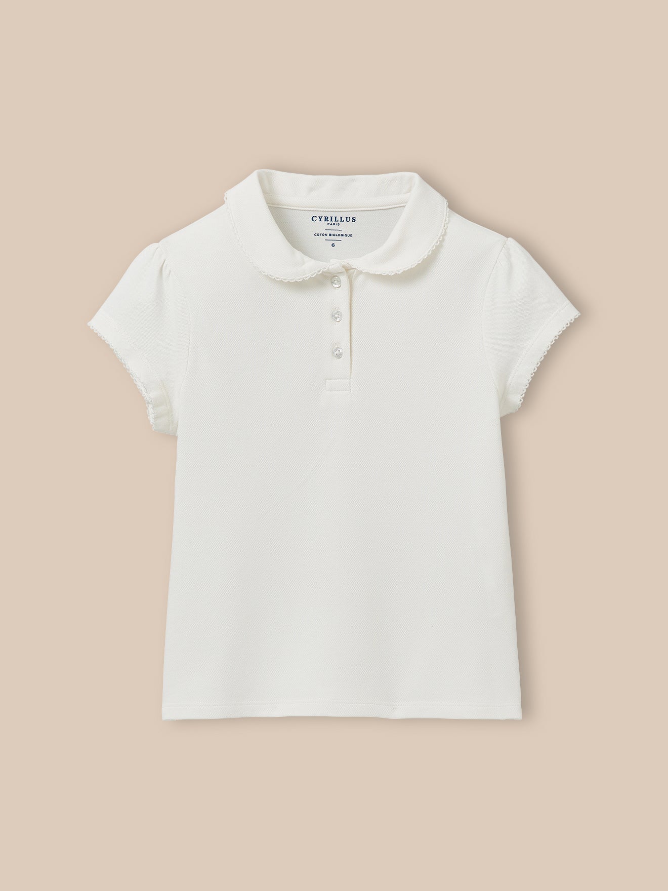 Mädchen-Poloshirt aus Pikeestrick – Bio-Baumwolle