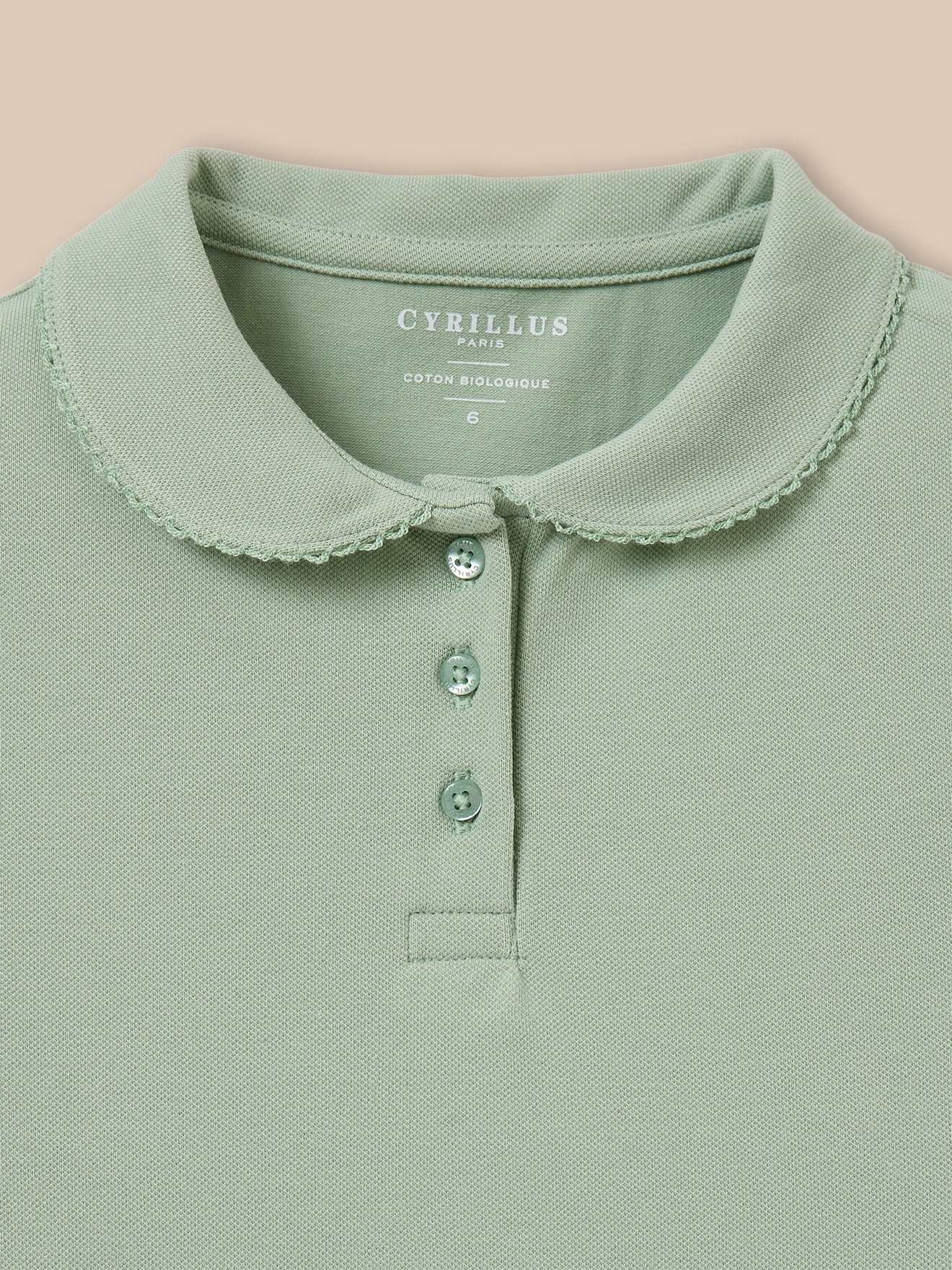 Mädchen-Poloshirt aus Pikeestrick – Bio-Baumwolle