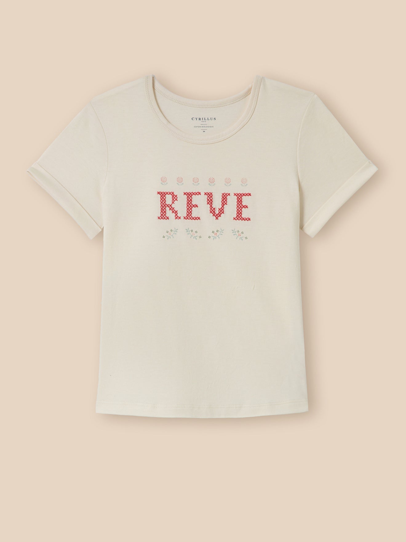 T-shirt brodé - Coton Biologique