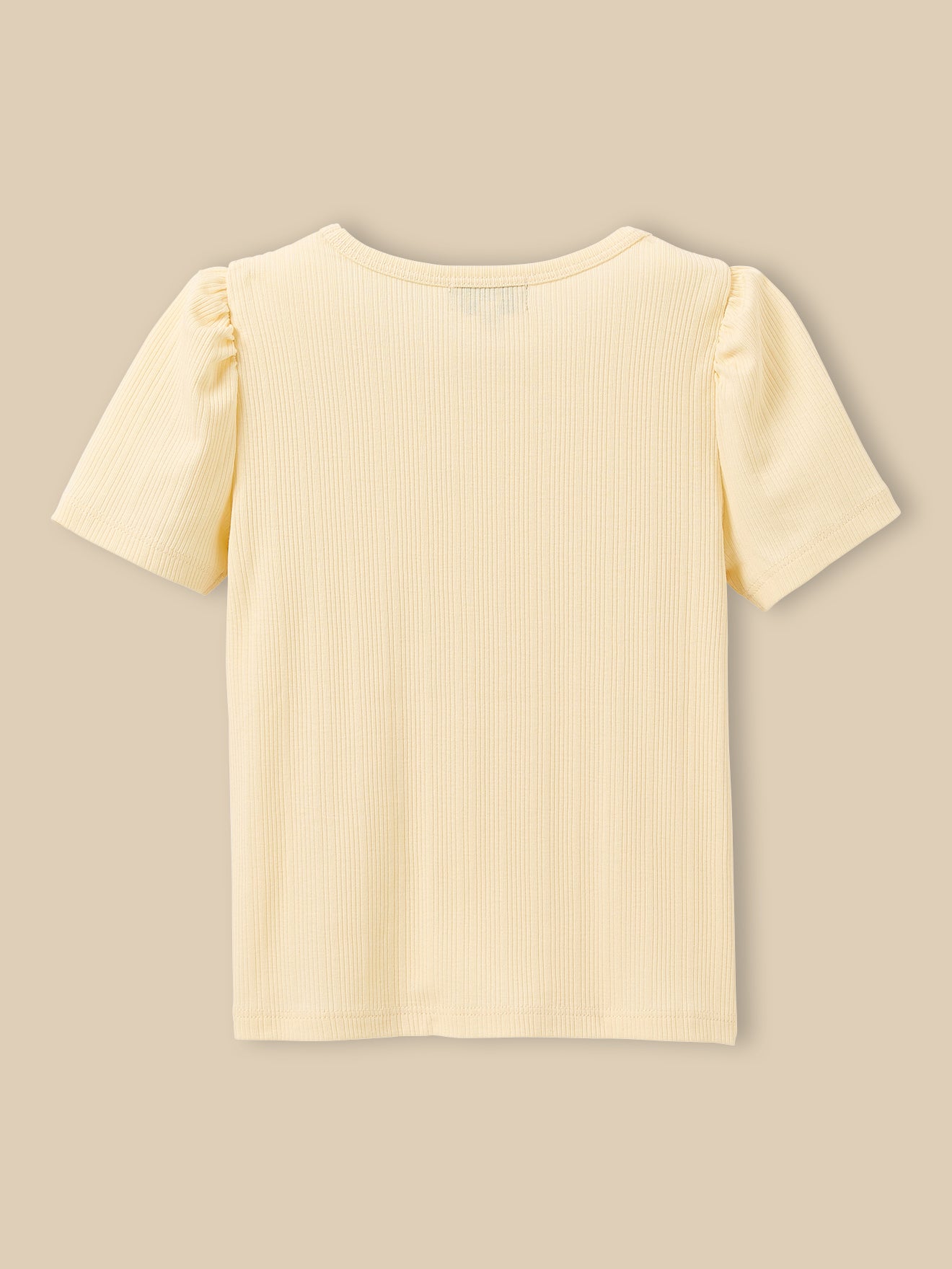 Mädchen T-Shirt aus Rippstrick – Bio-Baumwolle