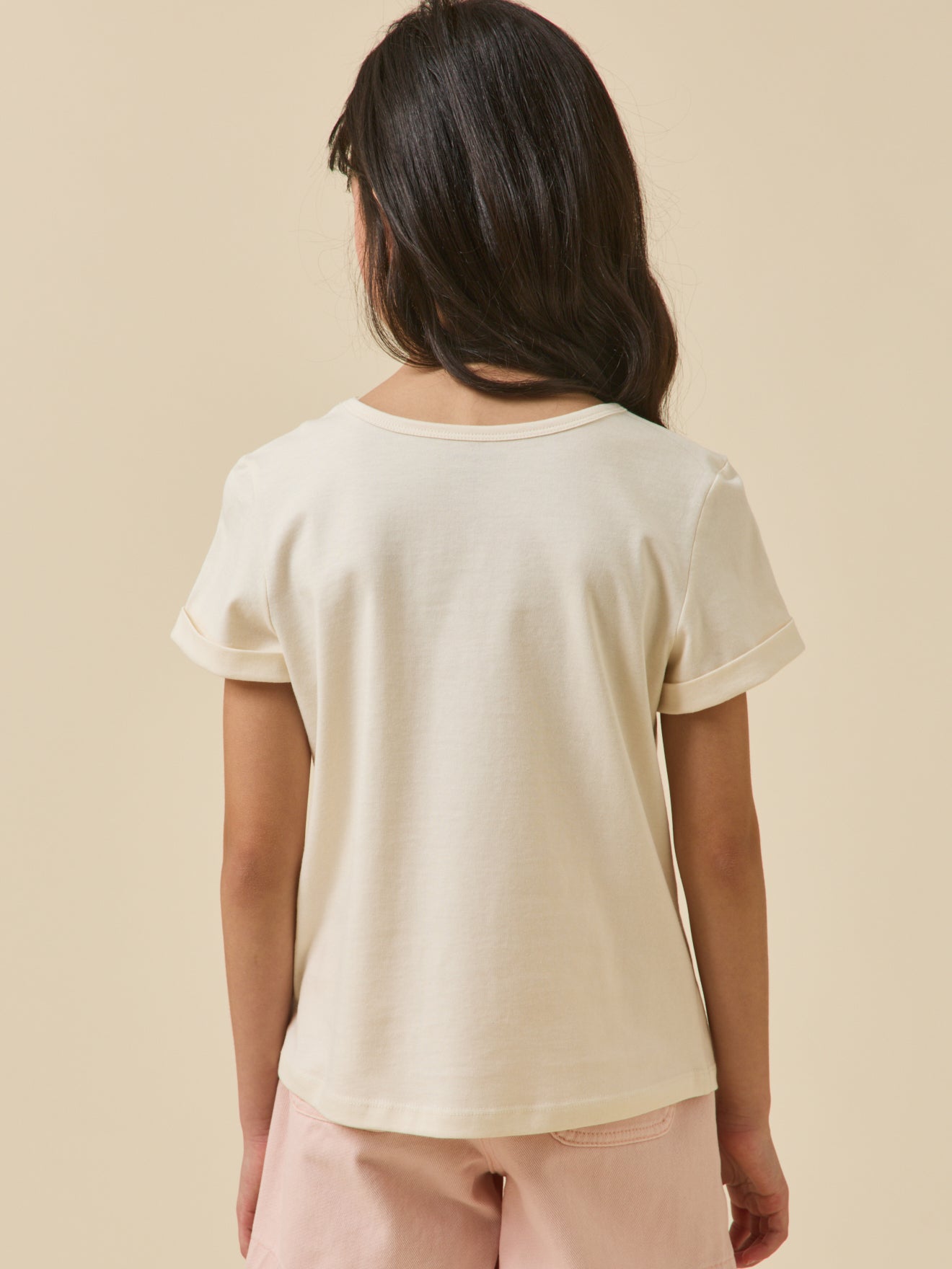 Mädchen T-Shirt mit Blumenmotiv – Bio-Baumwolle