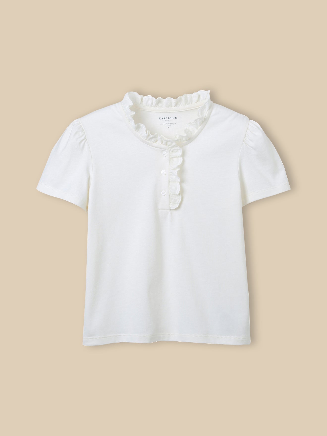 T-shirt Fille à col froufrou - Collection Junior