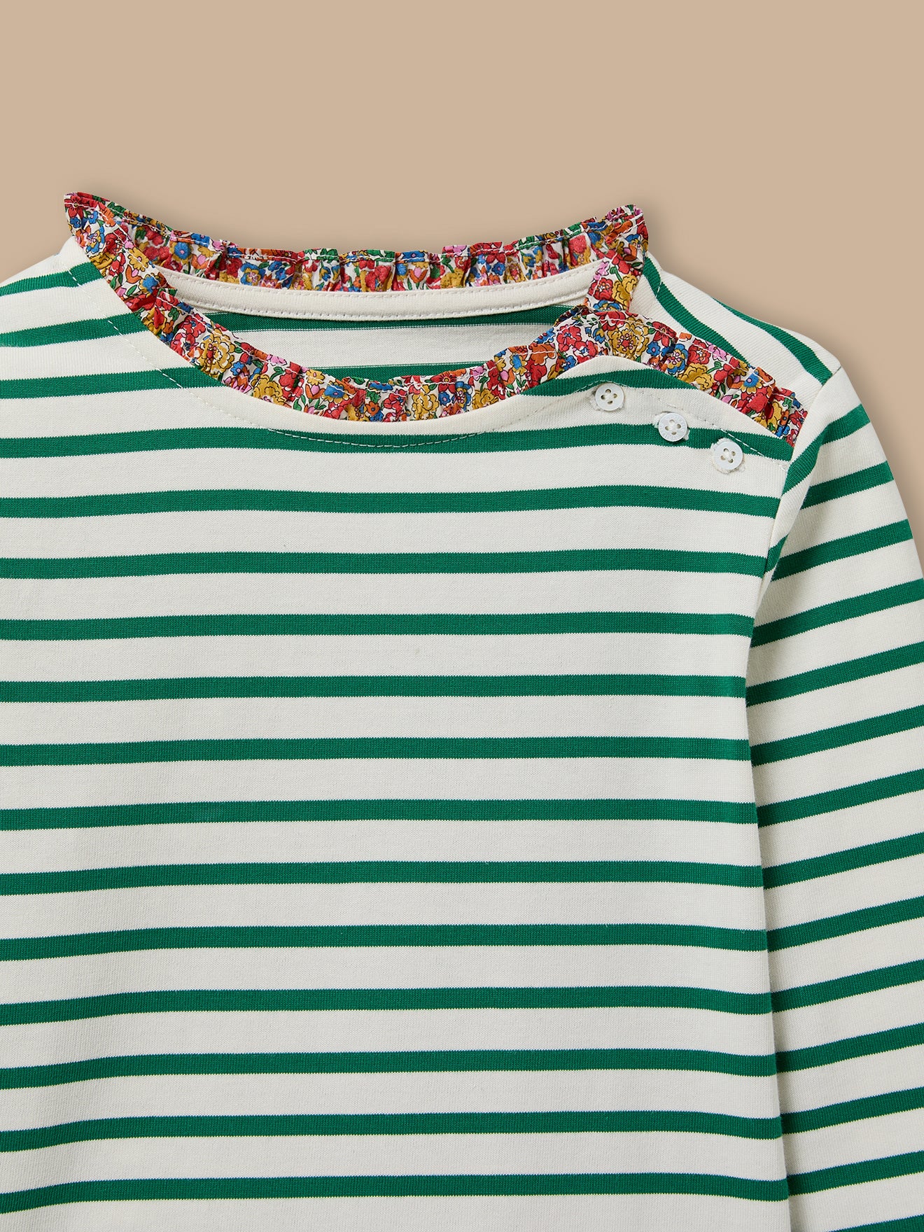 Mädchenshirt im Matrosenlook mit Liberty®-Stoff