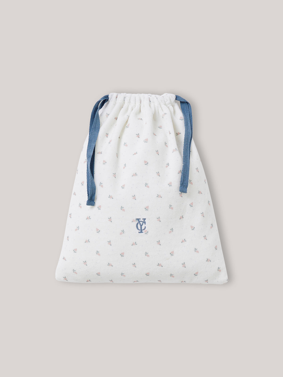 Mädchen-Pyjama aus Velours – Druckmuster « Grappes » – Bio-Baumwolle