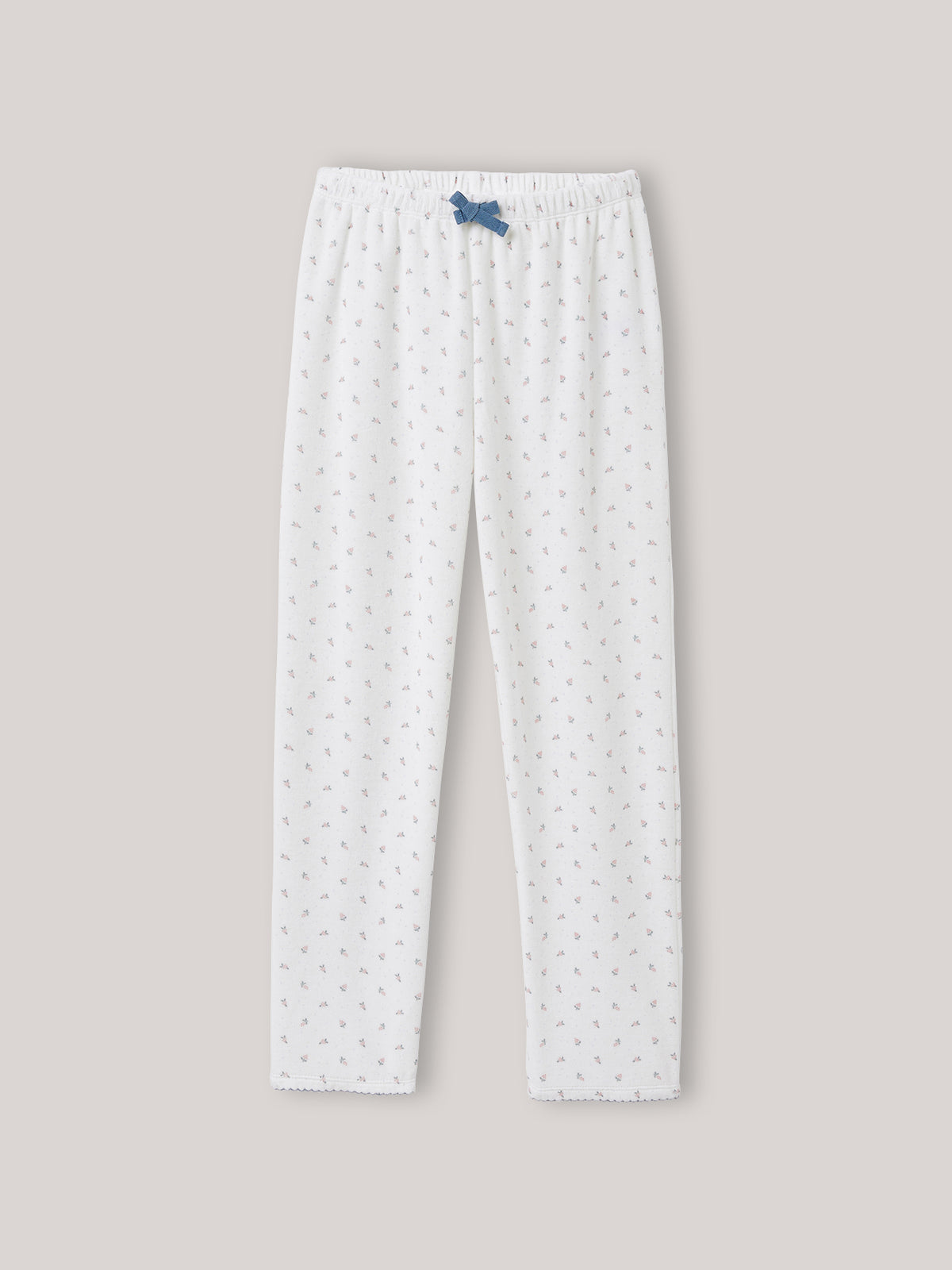 Mädchen-Pyjama aus Velours – Druckmuster « Grappes » – Bio-Baumwolle