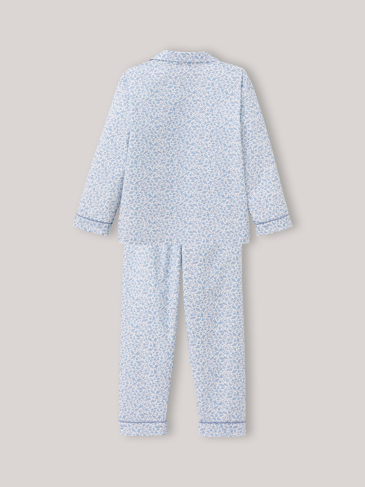 Mädchen-Pyjama aus Popeline mit Druckmuster « Gia »