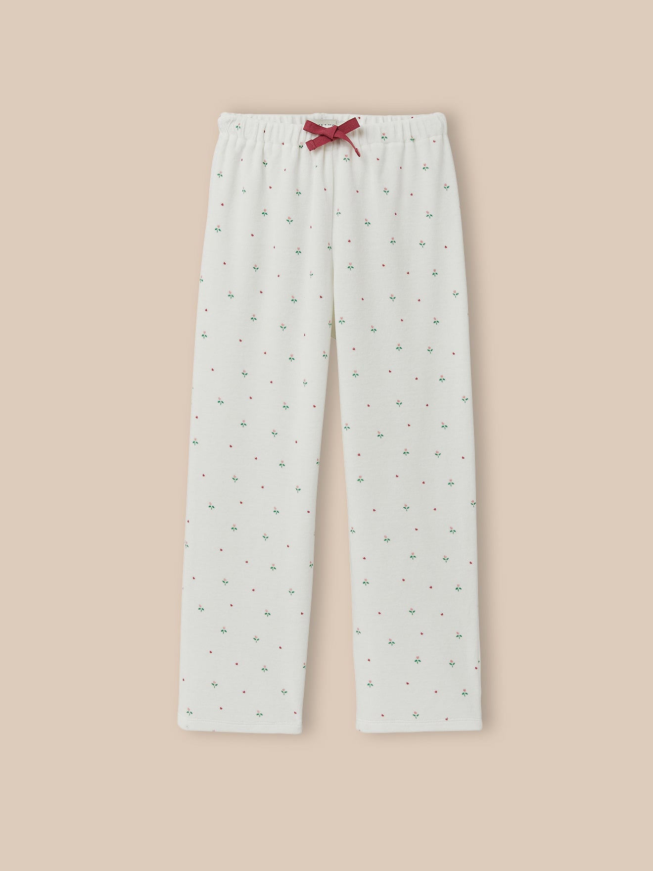 Mädchenpyjama, bedruckt, aus Velours