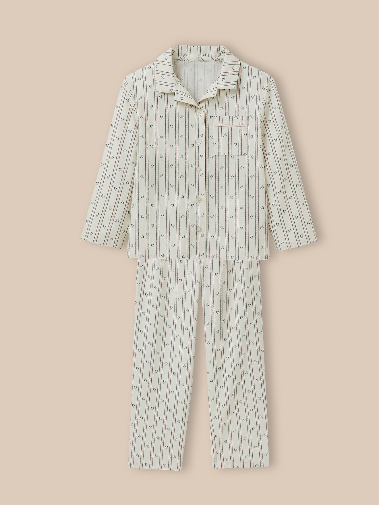 Mädchen-Pyjama mit Druckmuster « Marie »