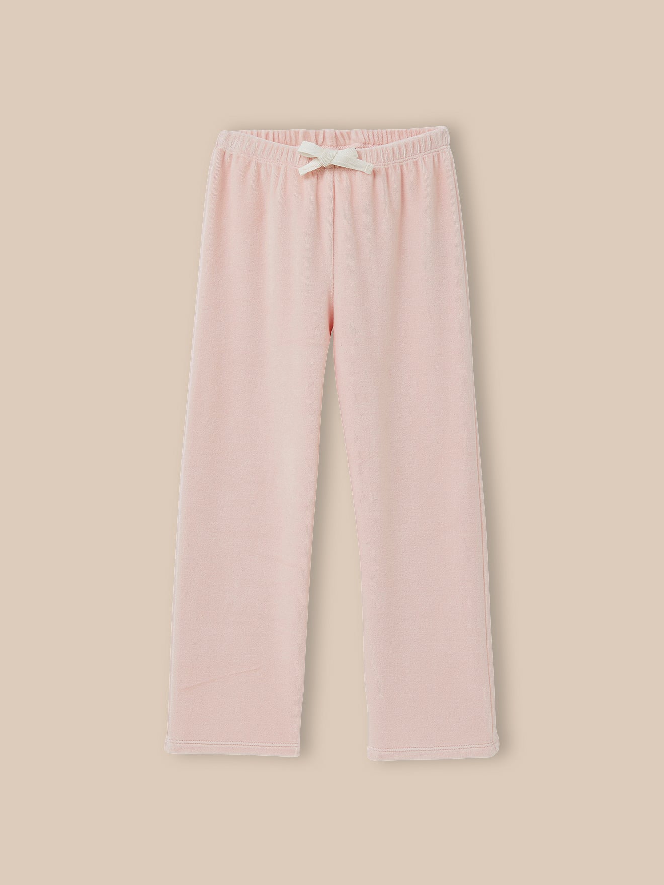 Mädchenpyjama aus Velours mit Kragen aus Liberty®-Stoff