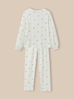 Mädchenpyjama aus Lochstrick