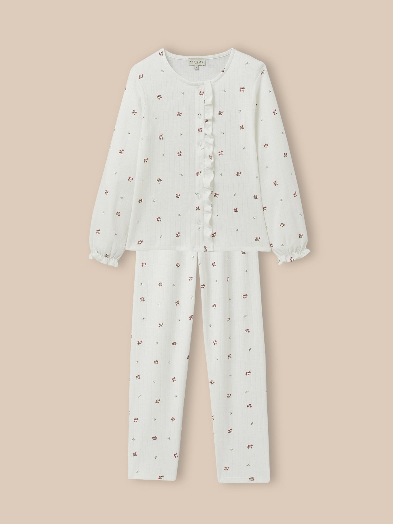 Mädchenpyjama aus Lochstrick