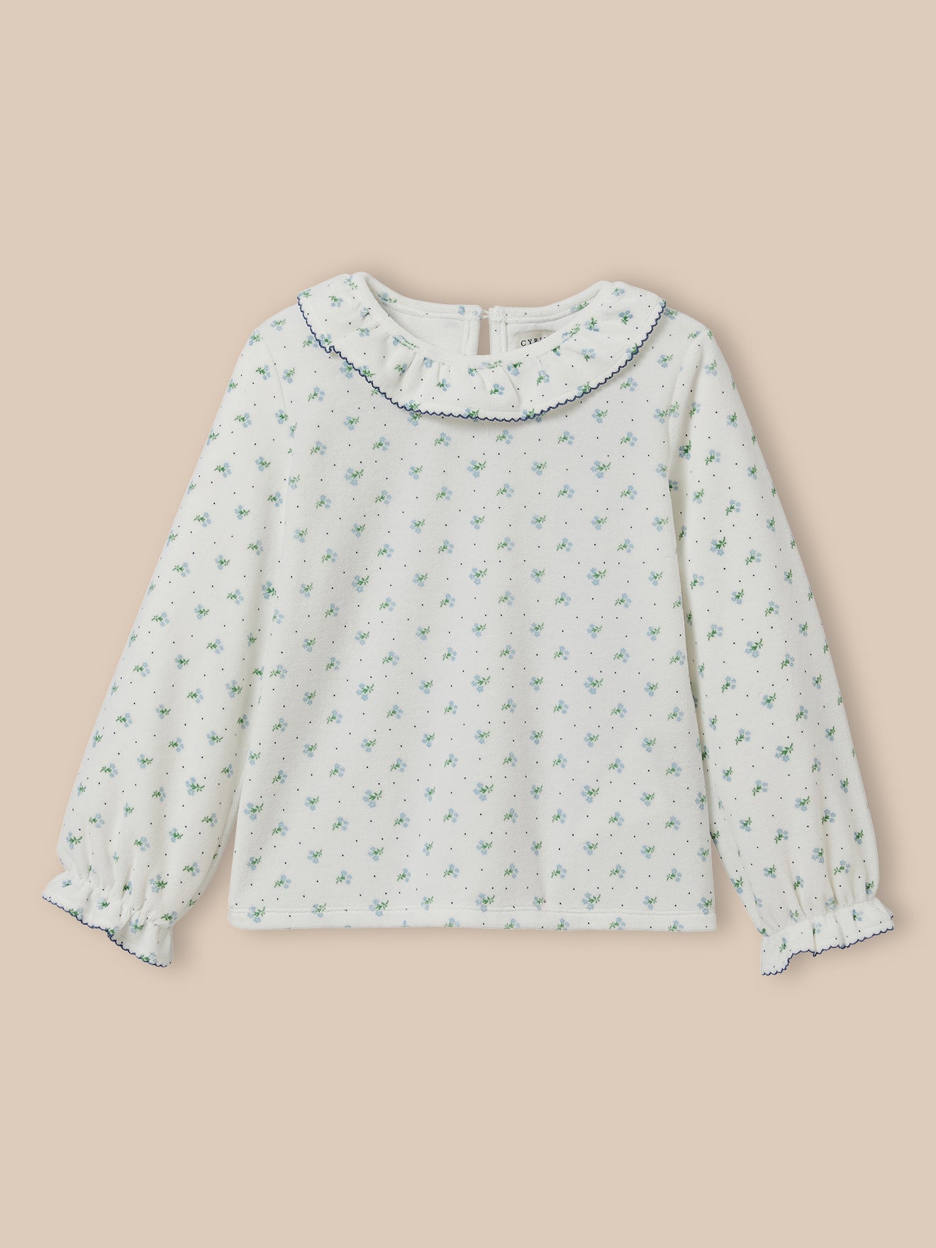 Pyjama en velours imprimé Fille