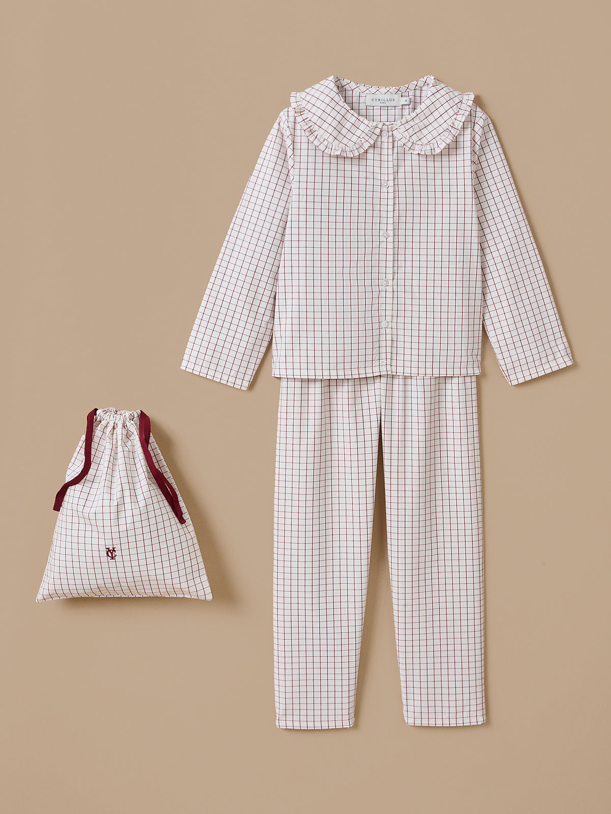 Pyjama à carreaux Fille