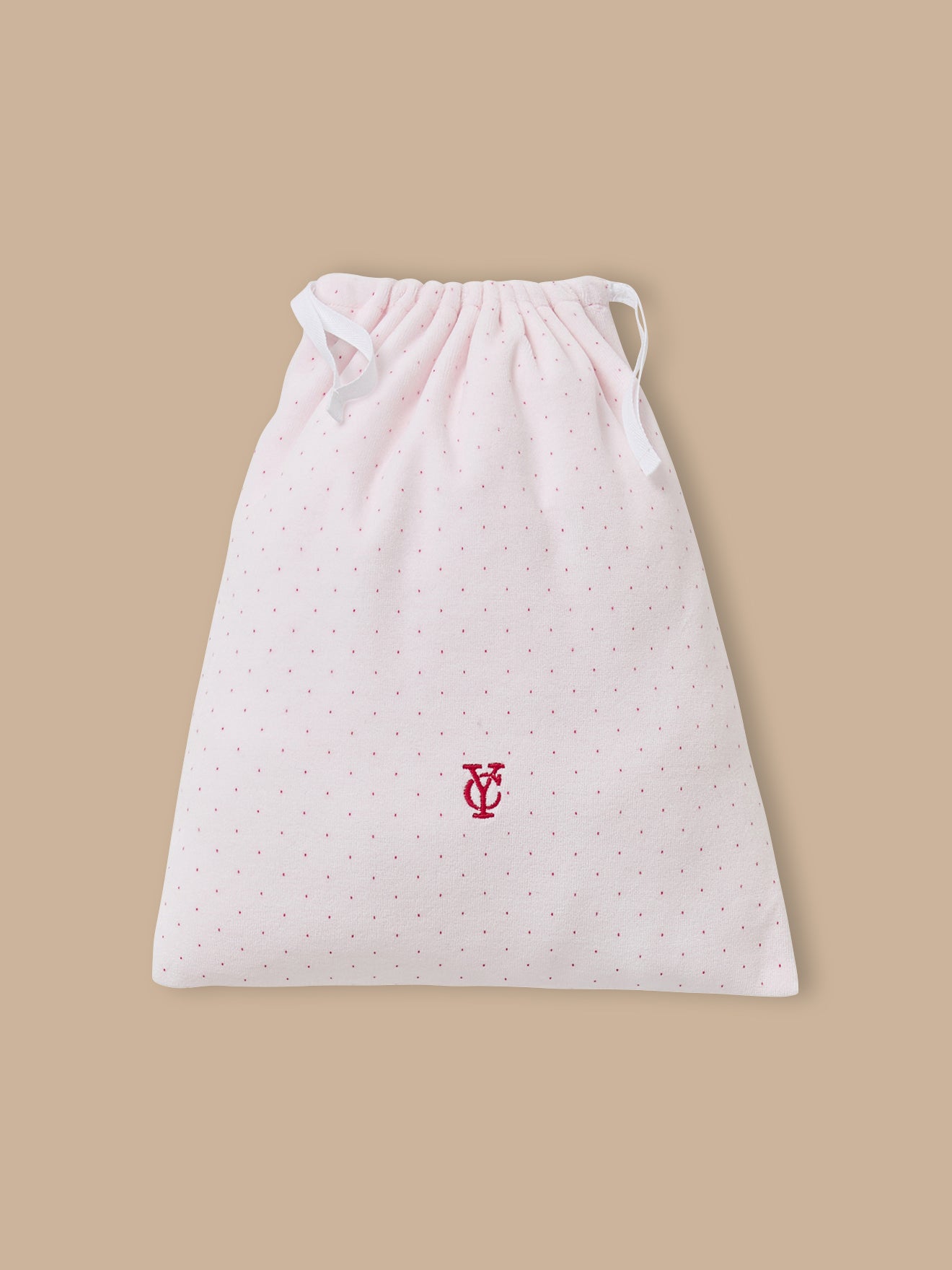 Mädchen-Pyjama aus Velours mit Tupfenprint
