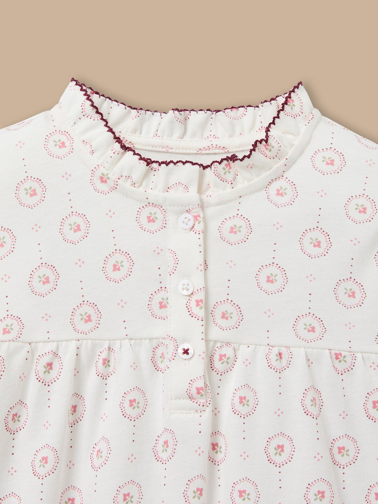 Mädchen-Pyjama aus bedrucktem Jersey