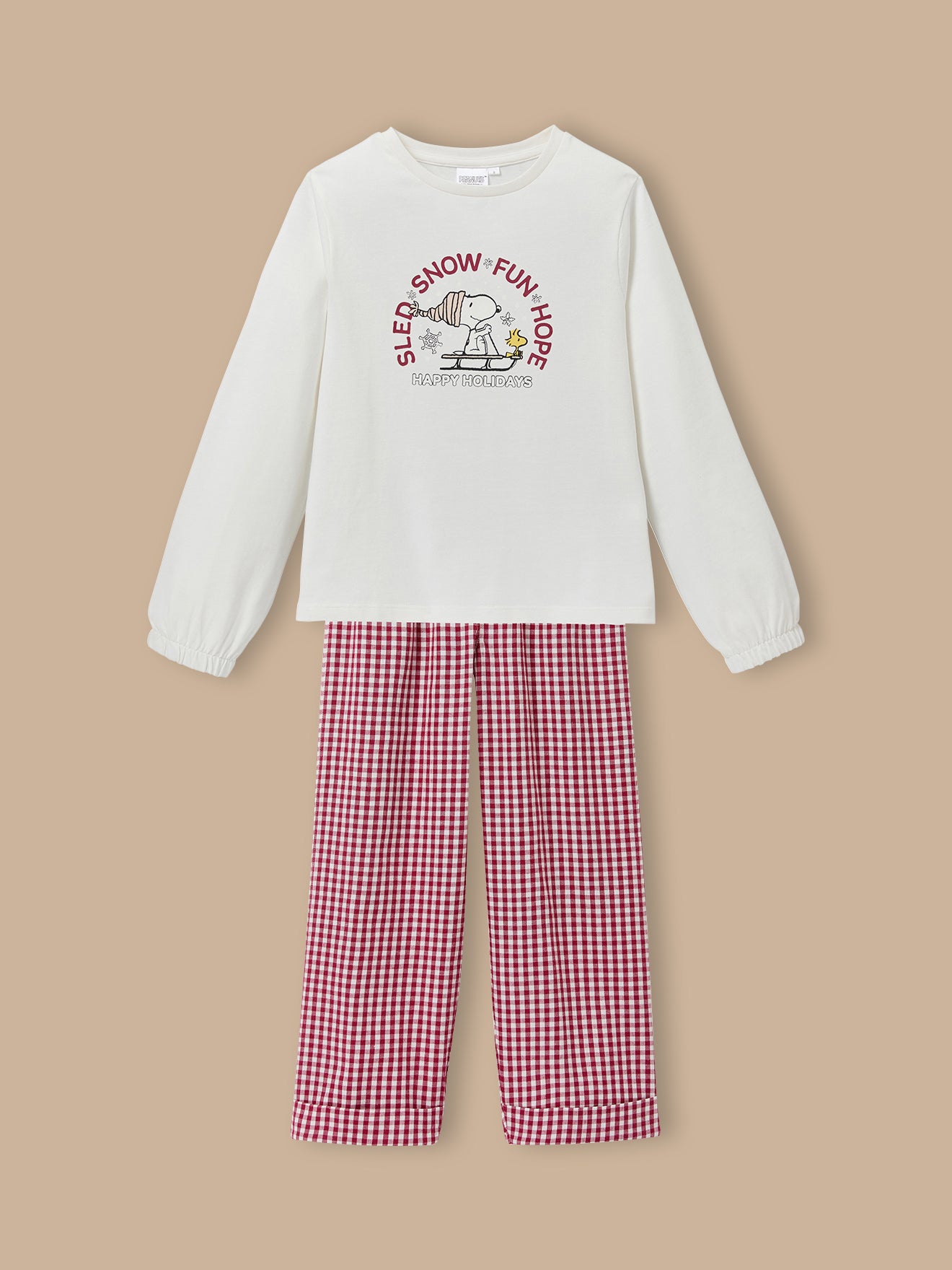 Kinder-Pyjama Cyrillus X PEANUTS™ – Kollektion « Snoopy »