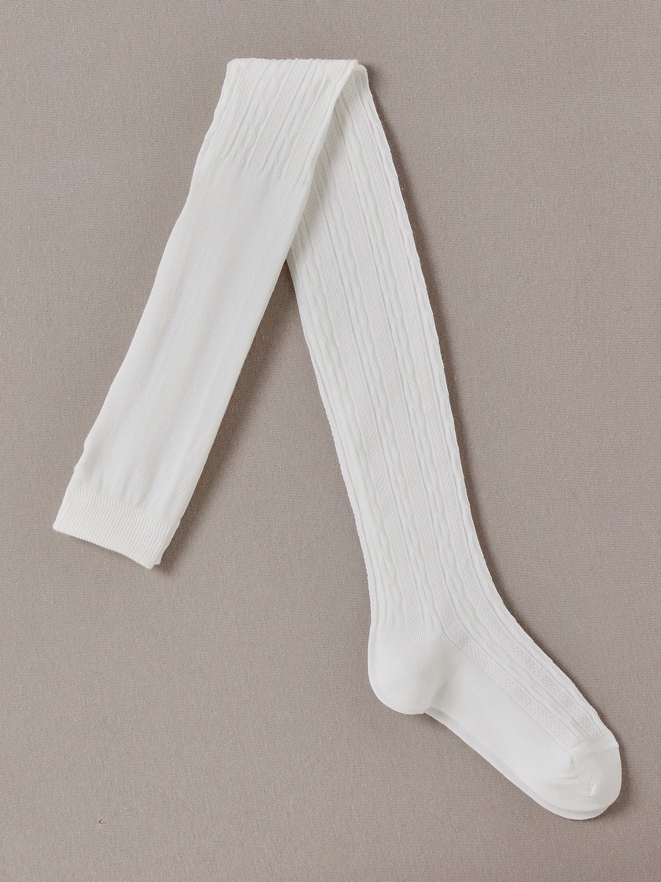 Mädchen-Strumpfhosen mit Zopfmuster