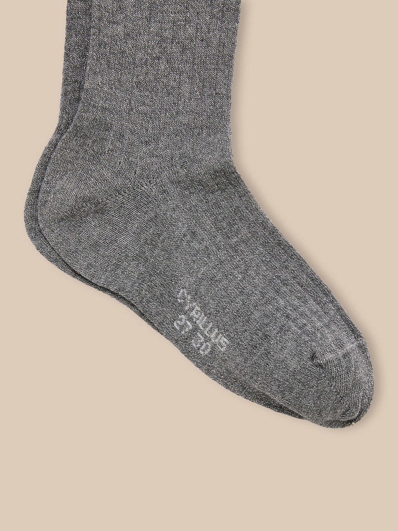 Mädchen-Strumpfhose aus Rippstrick mit Metallic-Fasern