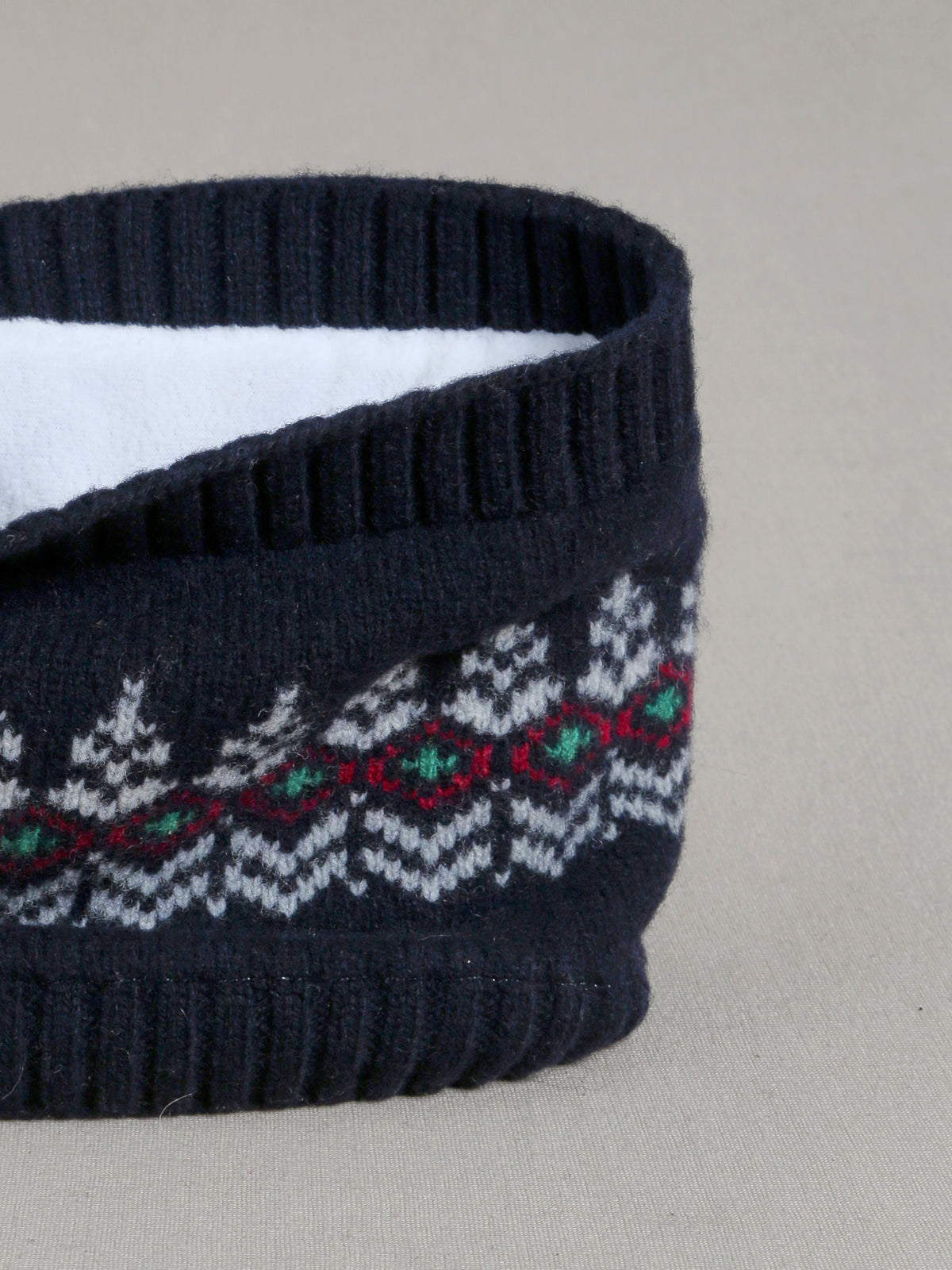 Snood jacquard Fille en laine mérinos