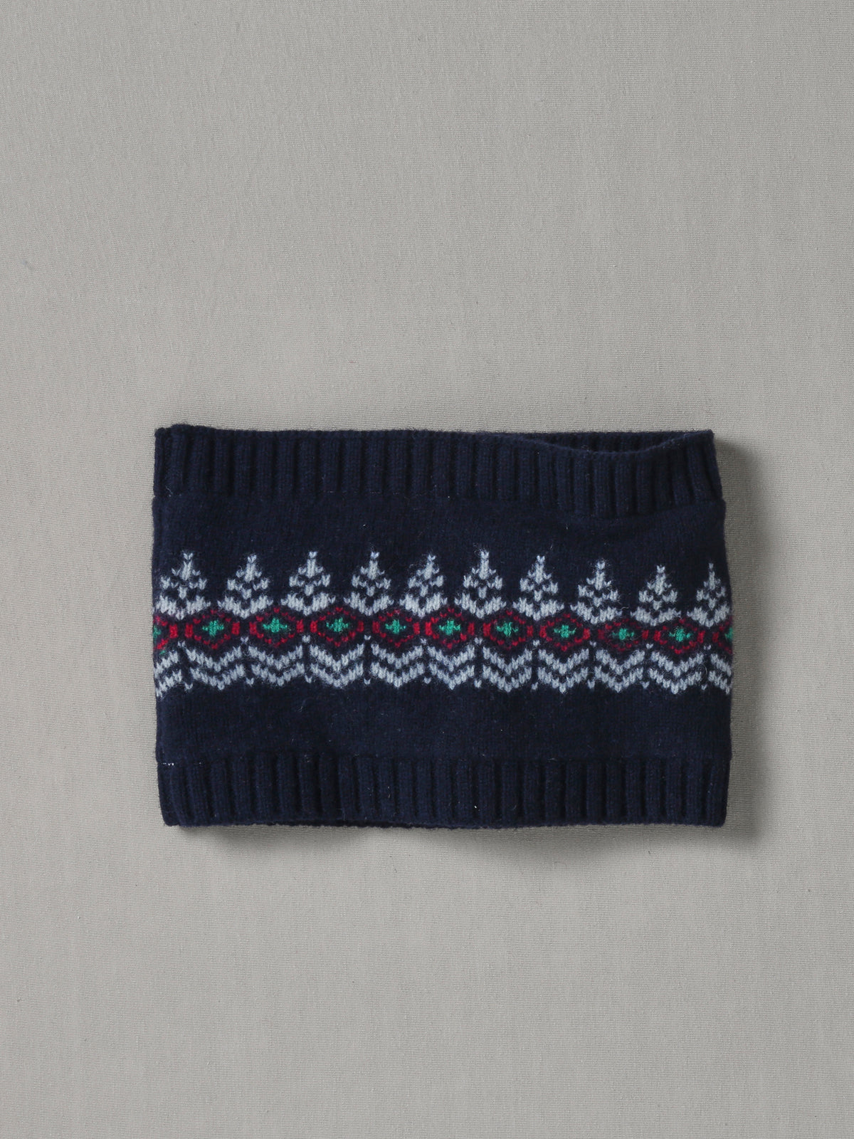 Snood jacquard Fille en laine mérinos